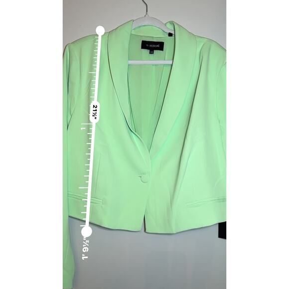 11 Honoré ARIEL CROP BLAZER IN PARADISE GREEN size 20 - Picture 8 of 10